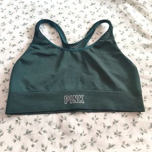 Large Pink Sports Bra in `Dark Green